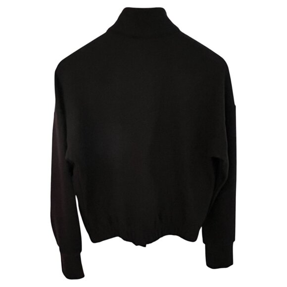 Kyodan women's sweater XS black long sleeve high neck zip soft new - Picture 2 of 9